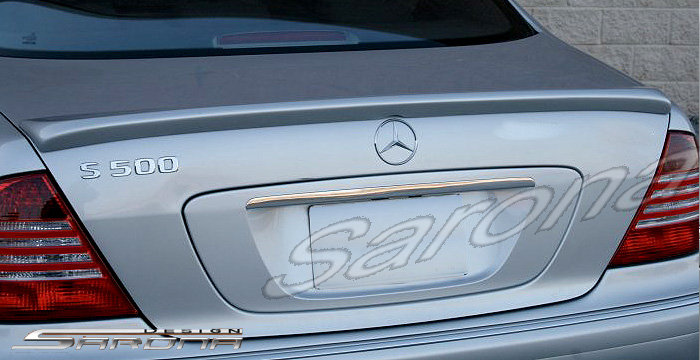 Custom Mercedes S Class Trunk Wing  Sedan (2000 - 2006) - $299.00 (Manufacturer Sarona, Part #MB-020-TW)